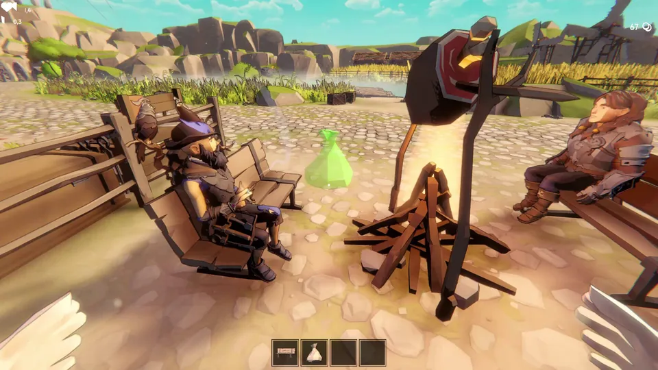 Crafting and equipment screen